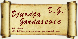 Đurđa Gardašević vizit kartica
